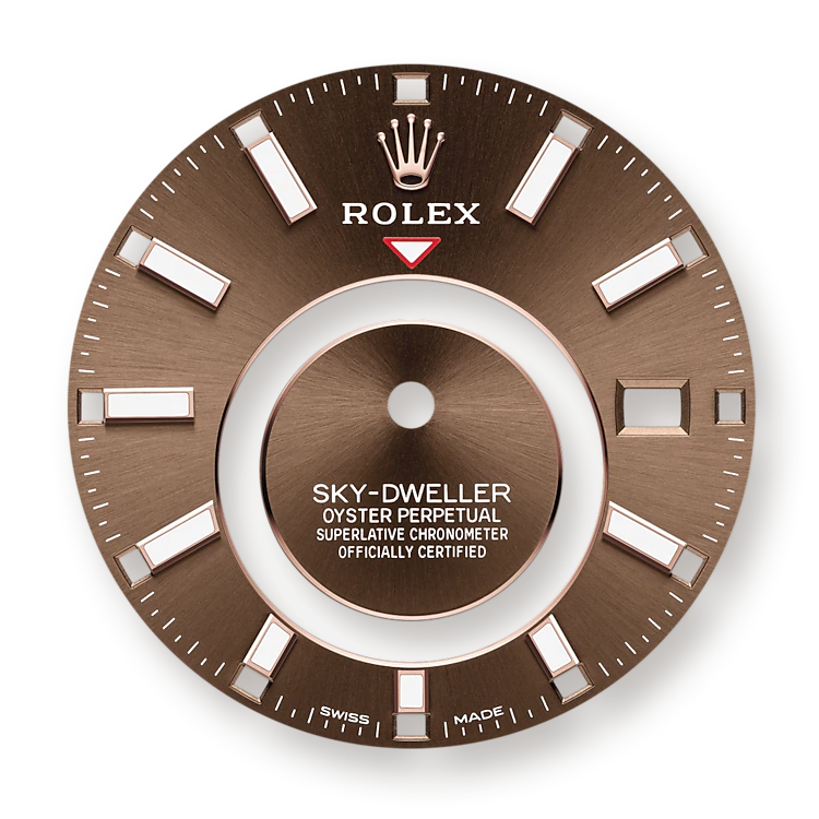 Rolex Sky-Dweller 42mm, 18k Everose Gold, Ref# 326935-0006, Dial