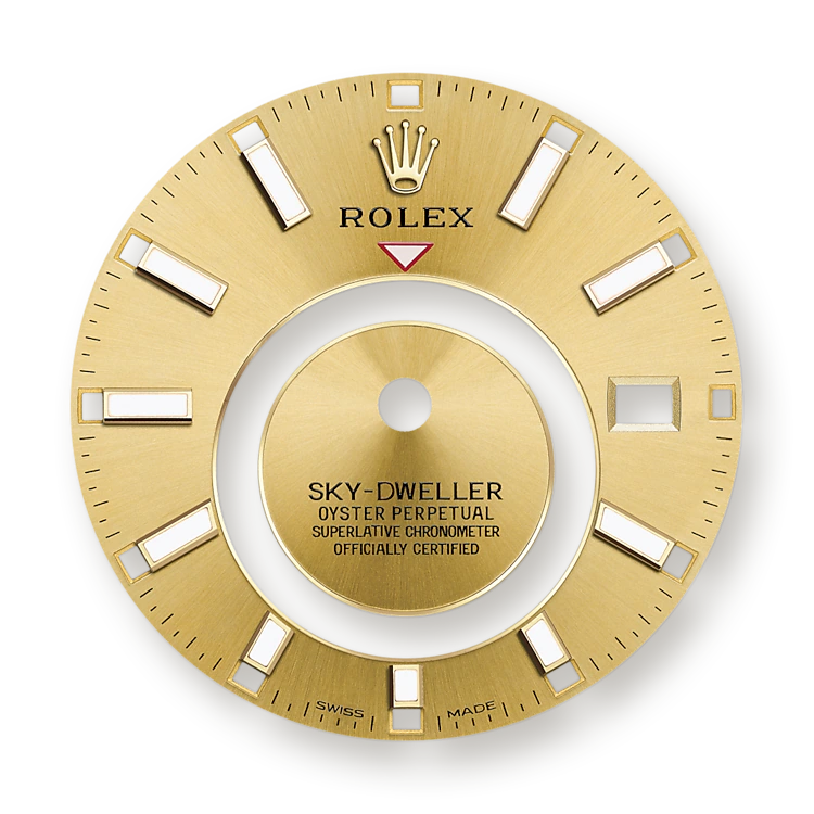 Rolex Sky-Dweller 42mm, 18k Yellow Gold, Ref# 326938-0003, Dial
