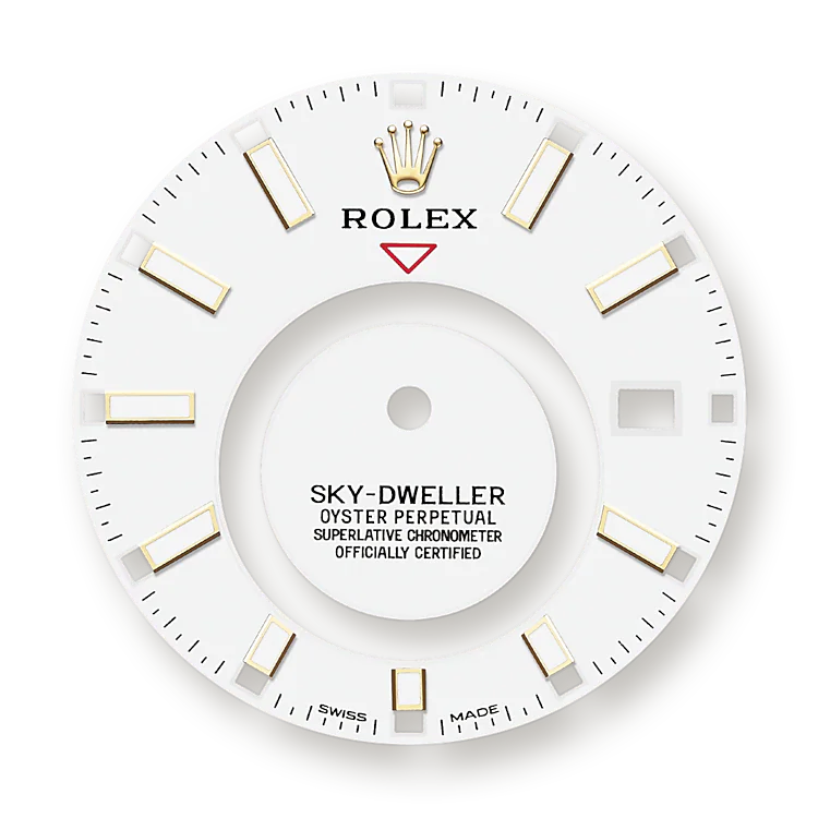 Rolex Sky-Dweller 42mm, Oystersteel and 18k Yellow Gold, Ref# 326933-0009, Dial