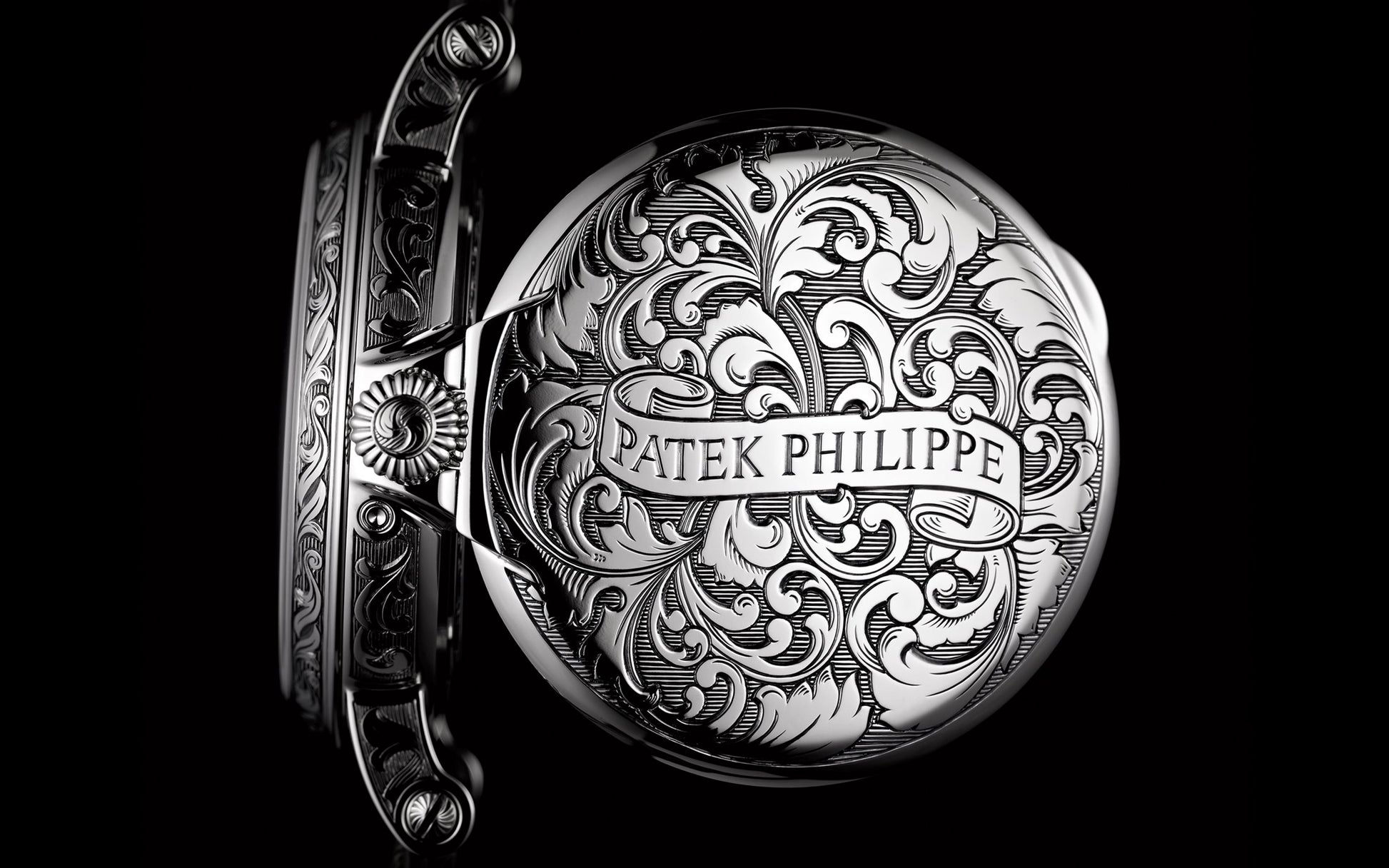 Patek Philippe Grand Complication, 18k White Gold, 38mm, Ref# 5160/500G-001, cover on the back
