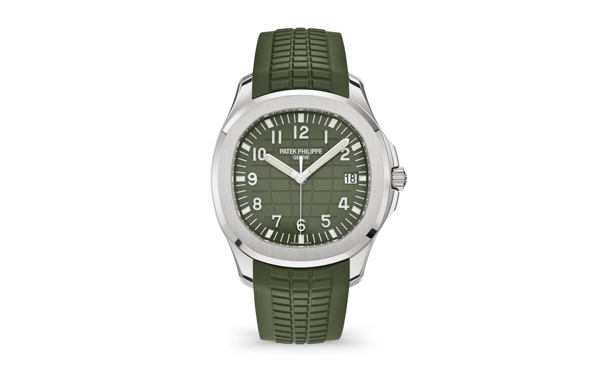 Patek Philippe Aquanaut Jumbo Date, Sweep Seconds, 18k White Gold, 42,2 mm, Ref# 5168G-010, 1