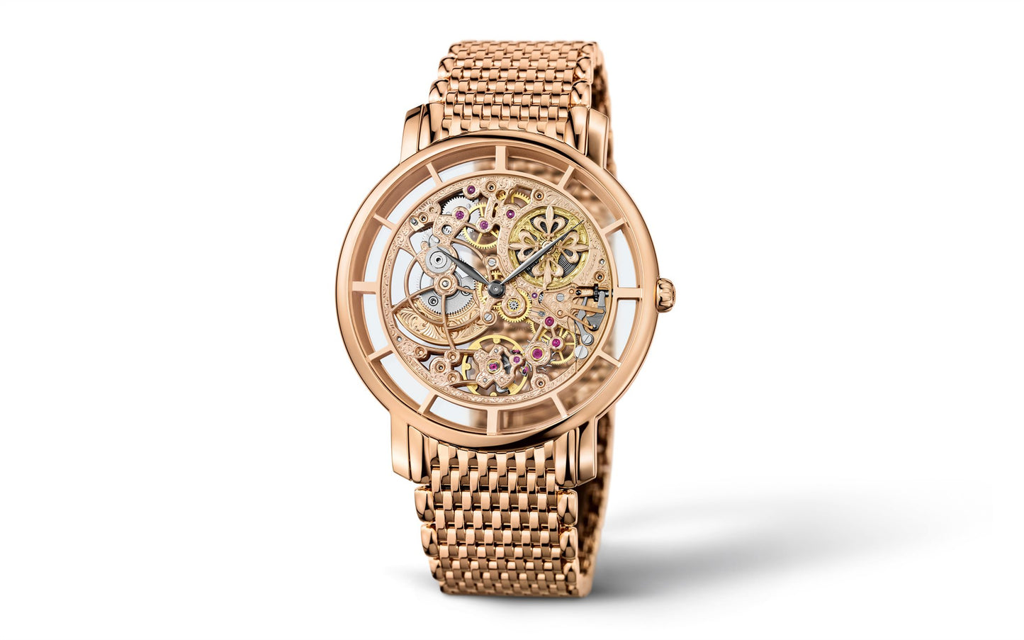 Patek Philippe Complication Calatrava Skeleton movement with hand-engraved decoration, 18k Rose Gold, 39mm, Ref# 5180/1R-001, Main  view