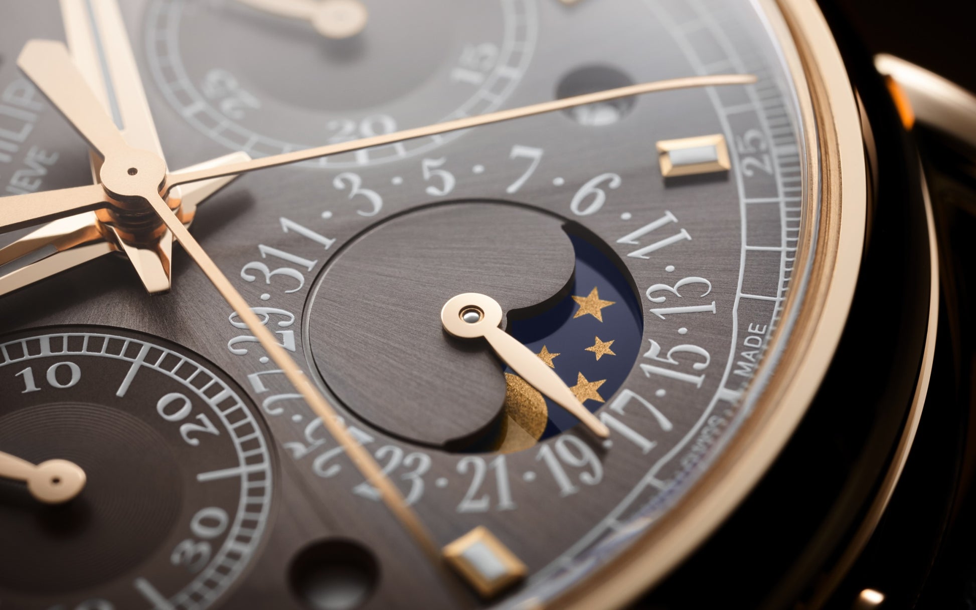 Patek Philippe Grand Complication, 18k Rose Gold, 40mm, Ref# 5204R-011, hands