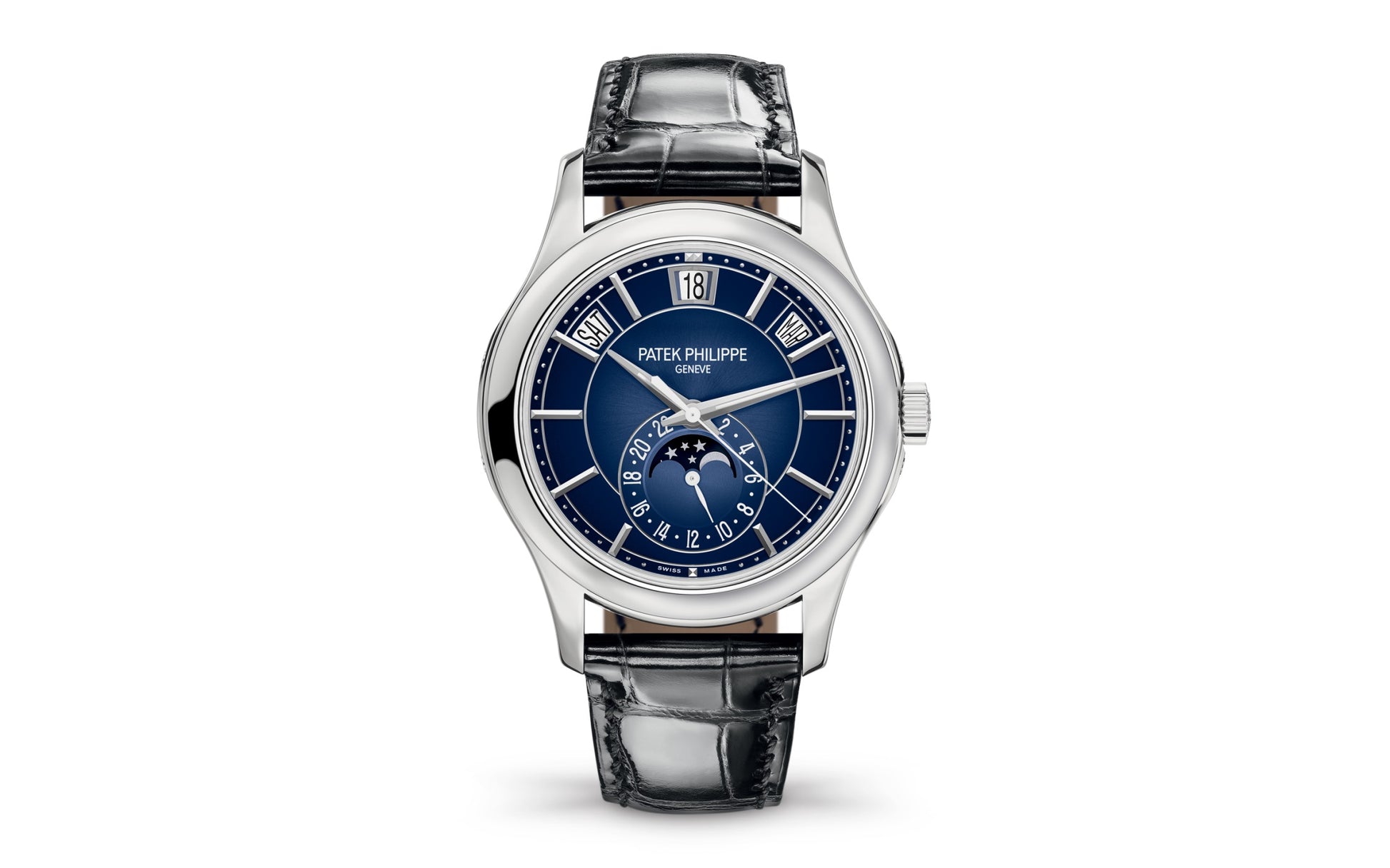 Patek Philippe Complication, 18k White Gold, 40mm, Annual Calendar Ref# 5205G-013, 1