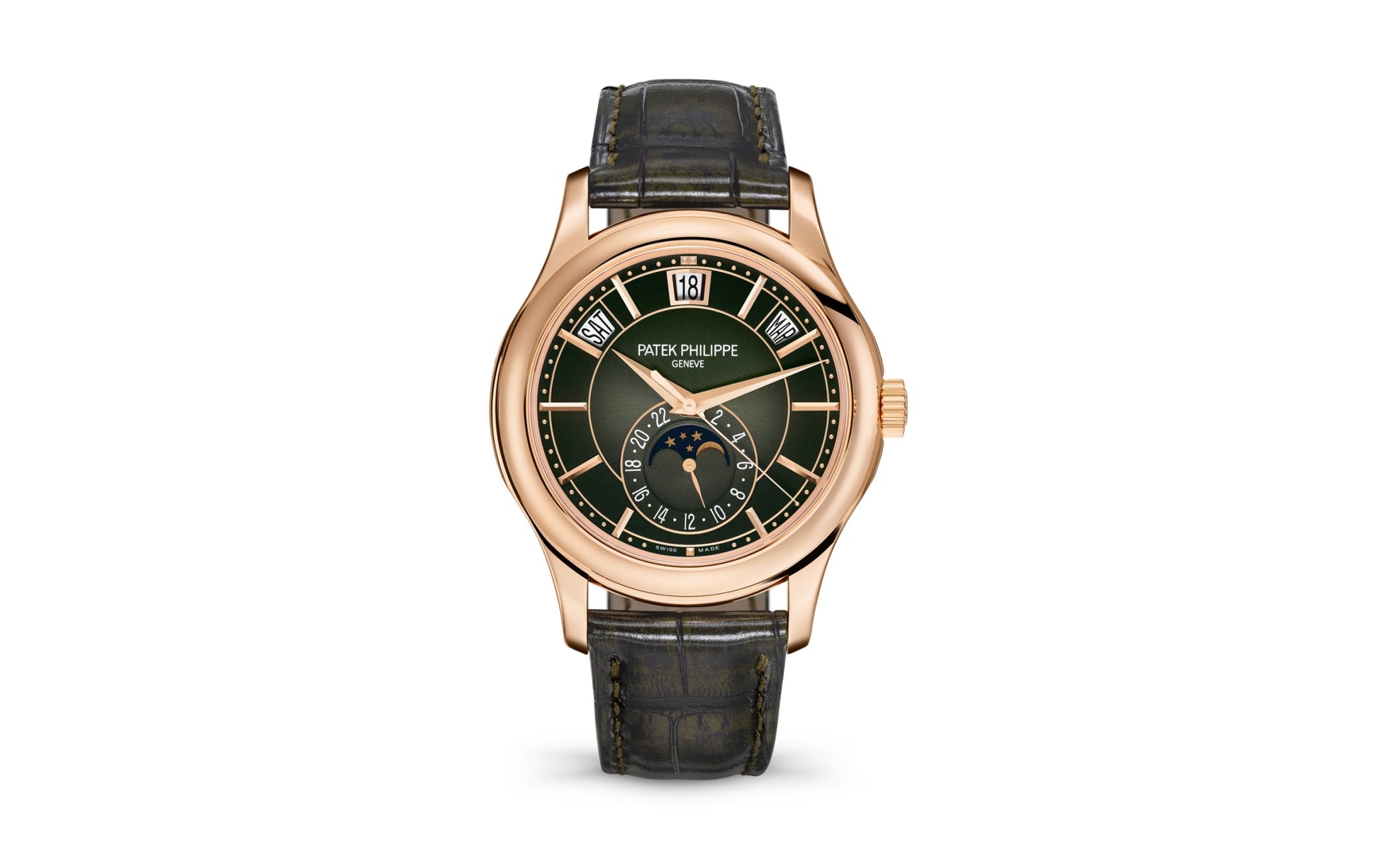 Patek Philippe Complication, 18k Rose Gold, 40mm, Annual Calendar Ref# 5205R-011, 1