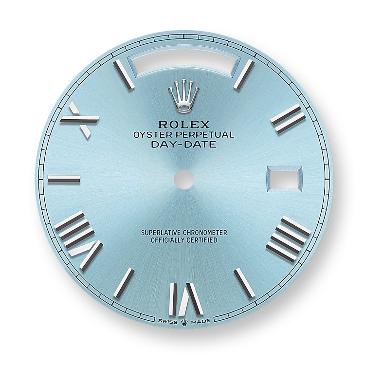 Rolex Day-Date 40mm, Platinum, Ref# 228236-0012, Dial