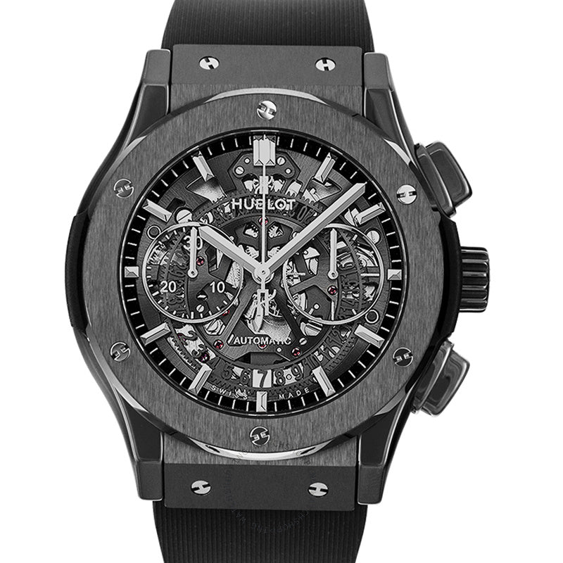 Hublot Classic Fusion Aerofusion Black Magic Chronograph 45mm, Ref# 525.CM.0170.RX, Dial