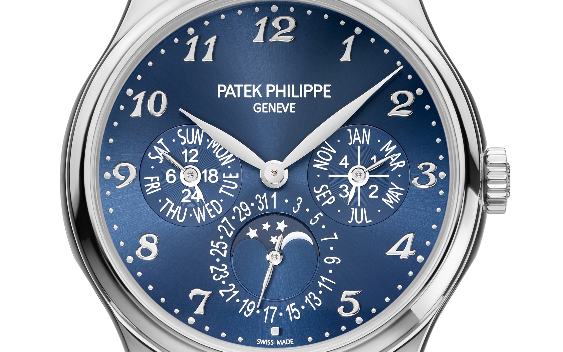 Patek Philippe Grand Complication, 18kt White Gold, 39mm, Ref# 5327G-001, Dial