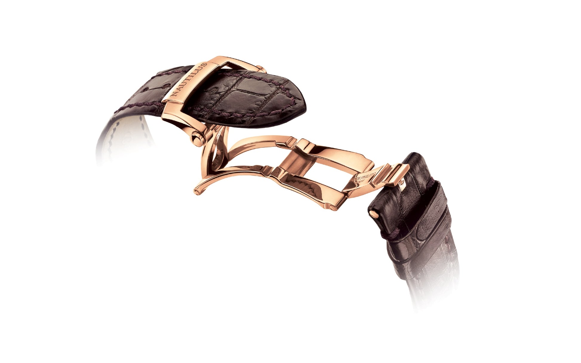 Patek Philippe Nautilus Date, Moon Phases Watch, 18k Rose Gold, 40mm, Ref# 5712R-001, Clasp
