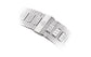Patek Philippe Nautilus Date, Sweep Seconds Watch, 18k White Gold and 1,343 diamonds: ~18.73 ct., 40mm, Ref# 5719/10G-010, Clasp