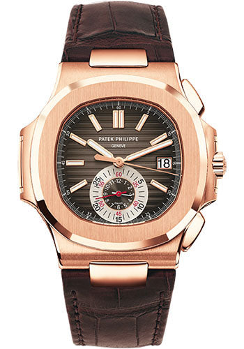 Patek Philippe Nautilus Flyback Chronograph, Date Watch, 18k Rose Gold, 40,5 mm, Ref# 5980R-001