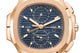 Patek Philippe Nautilus Travel Time Chronograph Watch, 18k Rose Gold, 40,5 mm, Ref# 5990/1R-001, Dial