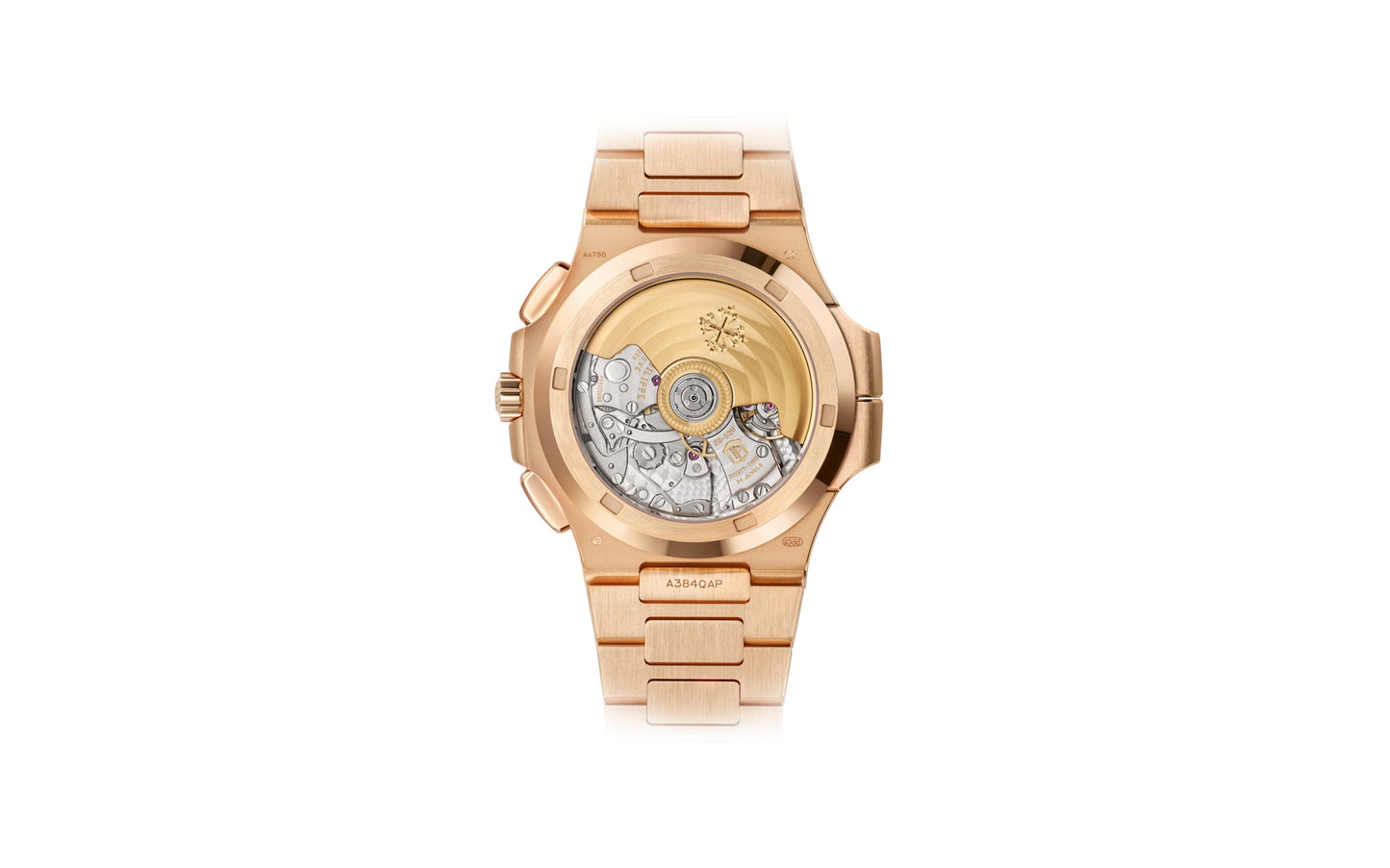 Patek Philippe Nautilus Travel Time Chronograph Watch, 18k Rose Gold, 40,5 mm, Ref# 5990/1R-001, Back