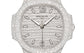 Patek Philippe Nautilus Haute Joaillerie Ladies Automatic Watch, 18K White Gold and Diamonds, 35,2mm, Ref# 7118/1450G-001, Dial