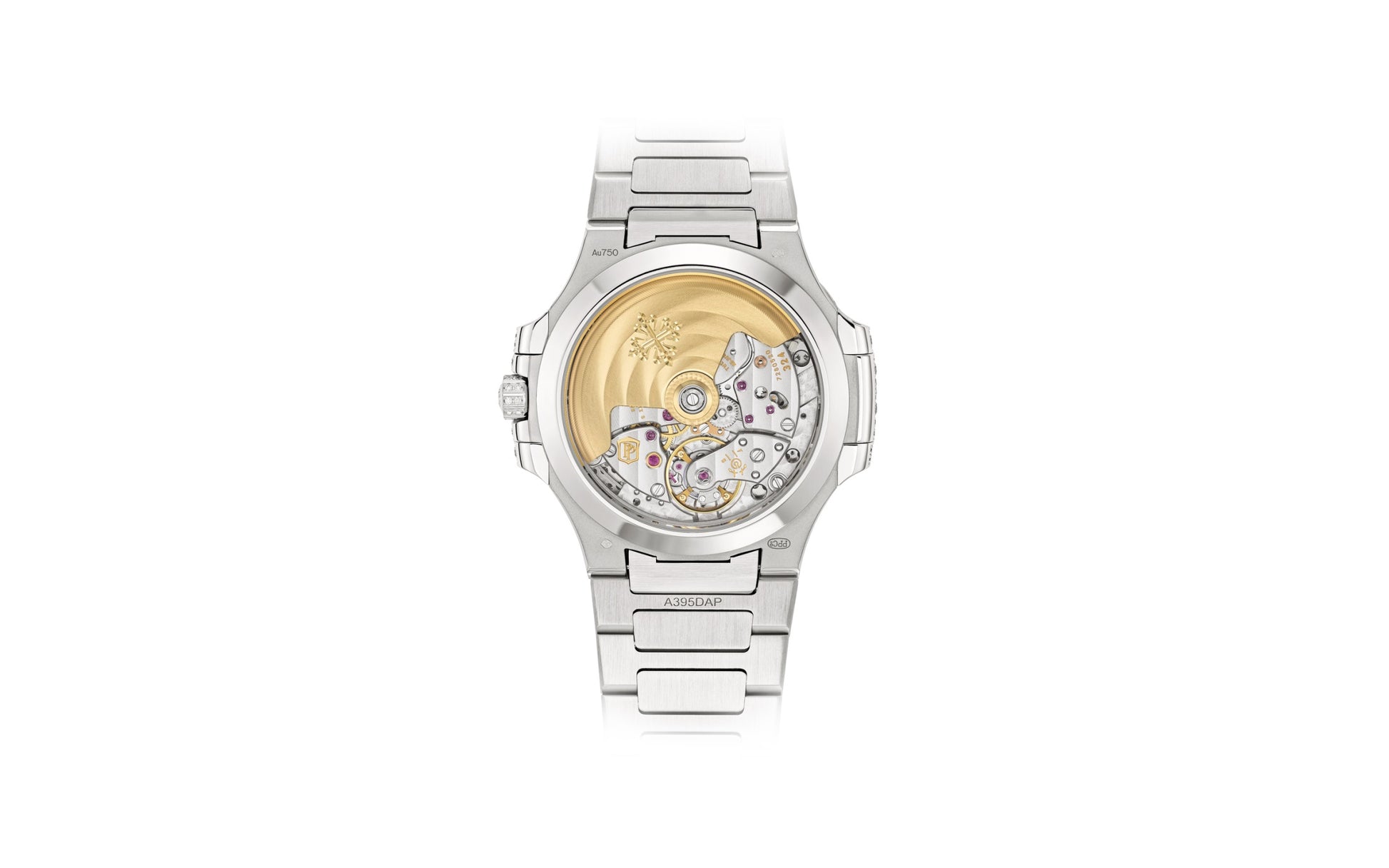Patek Philippe Nautilus Haute Joaillerie Ladies Automatic Watch, 18K White Gold and Diamonds, 35,2mm, Ref# 7118/1450G-001, Back
