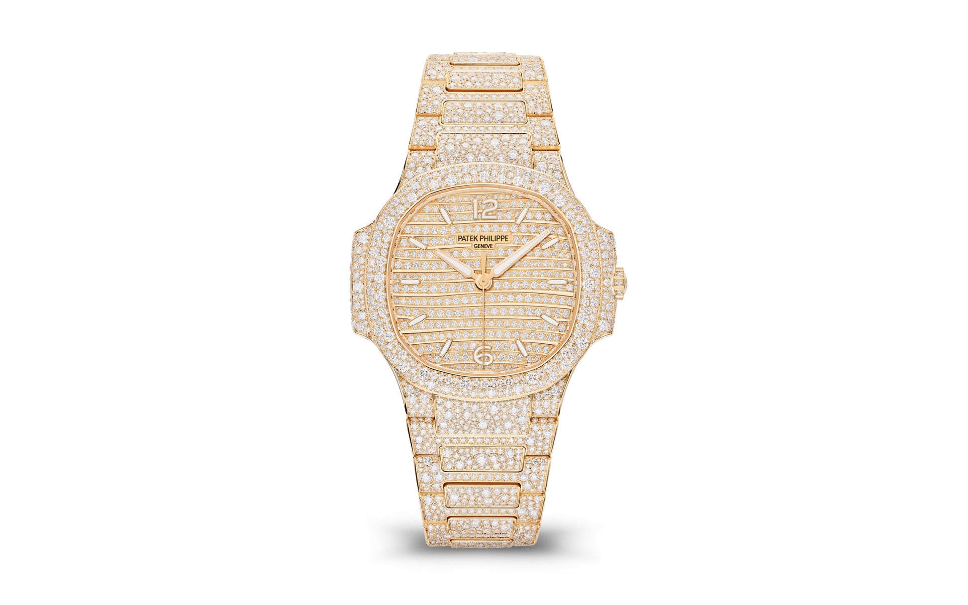 Patek Philippe Nautilus Haute Joaillerie Ladies Automatic Watch, 18K Rose Gold and Diamonds, 35,2mm, Ref# 7118/1450R-001, 1