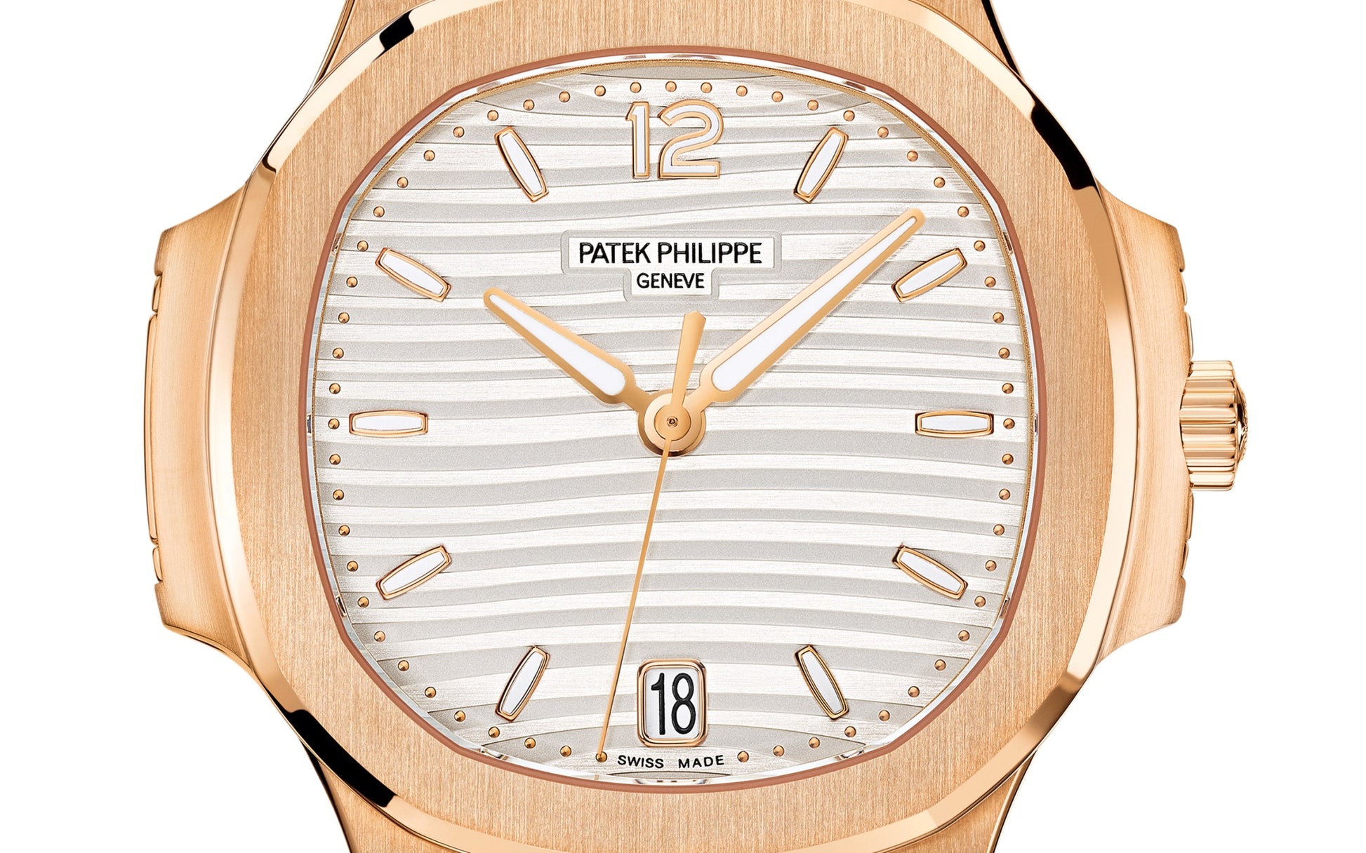 Patek Philippe Nautilus Ladies Watch, 18k Rose Gold, 35,2mm, Ref# 7118/1R-001, Dial