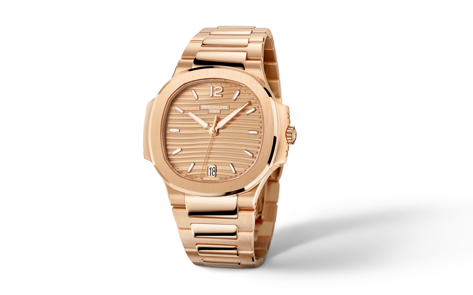 Patek Philippe Nautilus Ladies Watch, 18k Rose Gold, 35,2mm, Ref# 7118/1R-010, main view