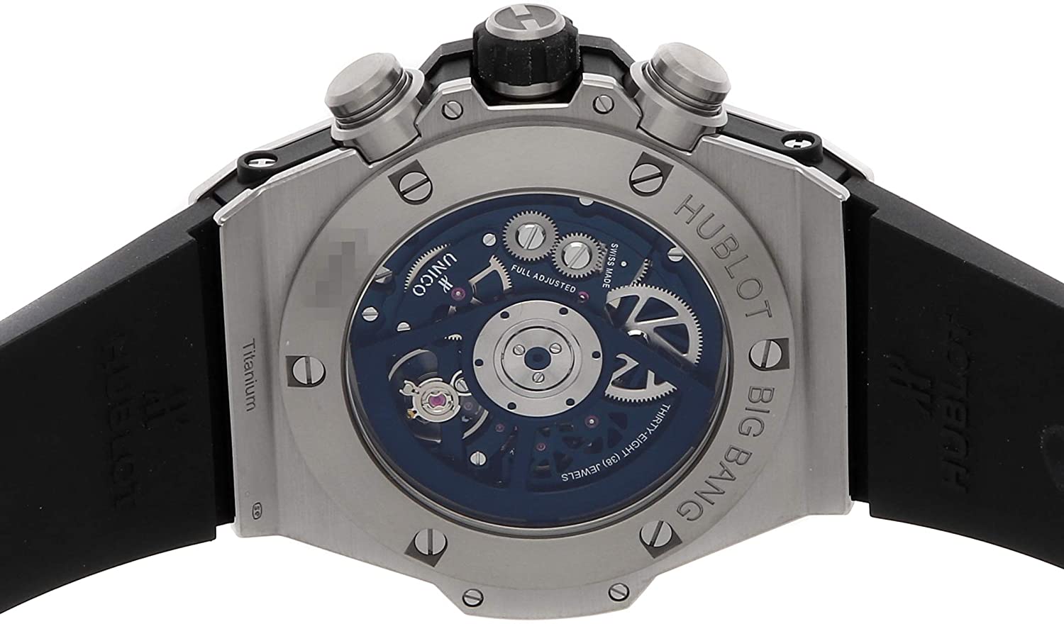 Hublot Big Bang, Unico Titanium Blue 45mm, Ref#411.NX.5179.RX, Back