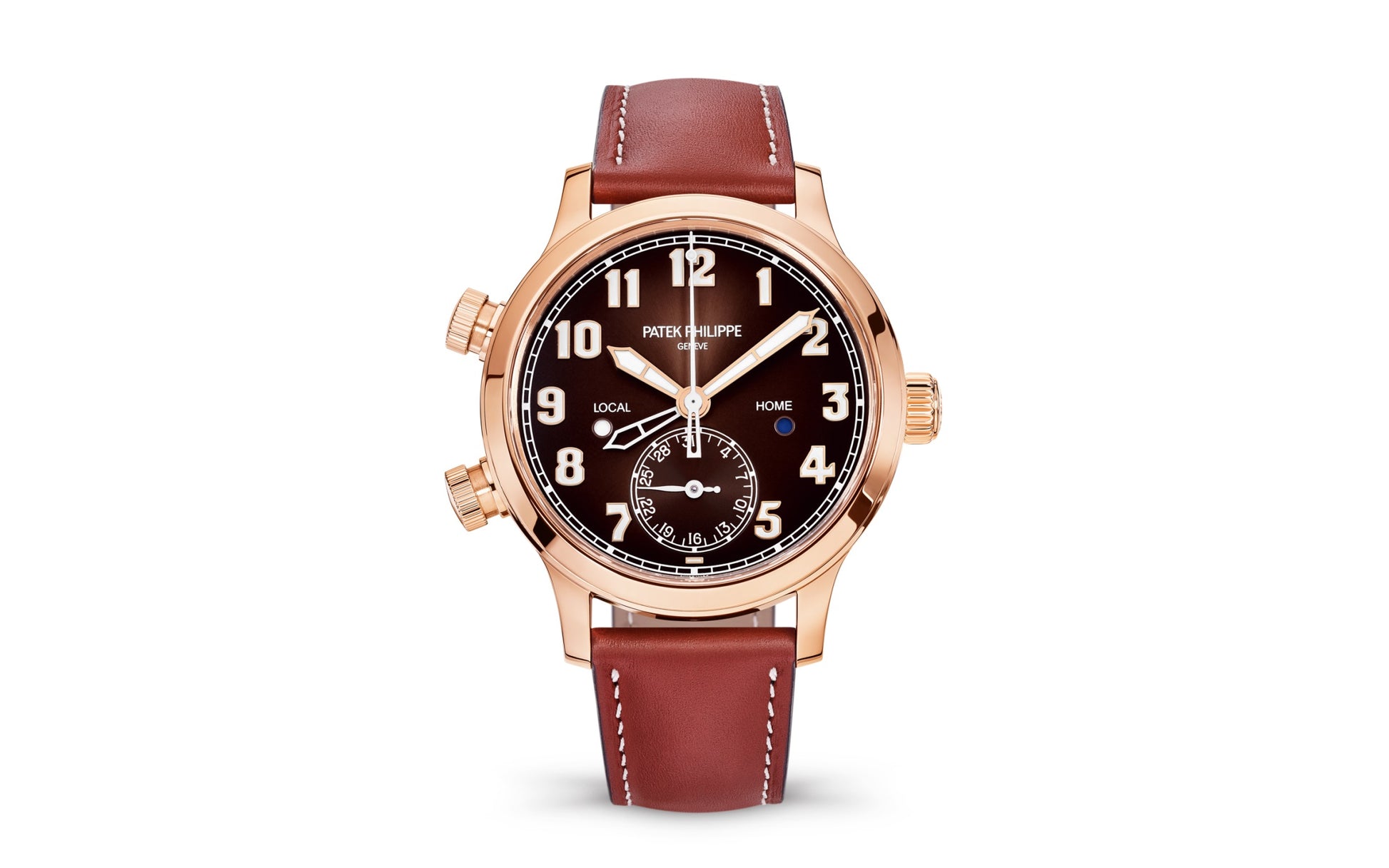 Patek Philippe Complication, 18k Rose Gold, Calatrava Pilot Travel Time 37,5mm, Ref# 7234R-001, 1