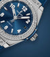Hublot Big Bang, One Click Steel Blue Diamonds 39mm, Ref# 465.SX.7170.LR.1204, Bezel