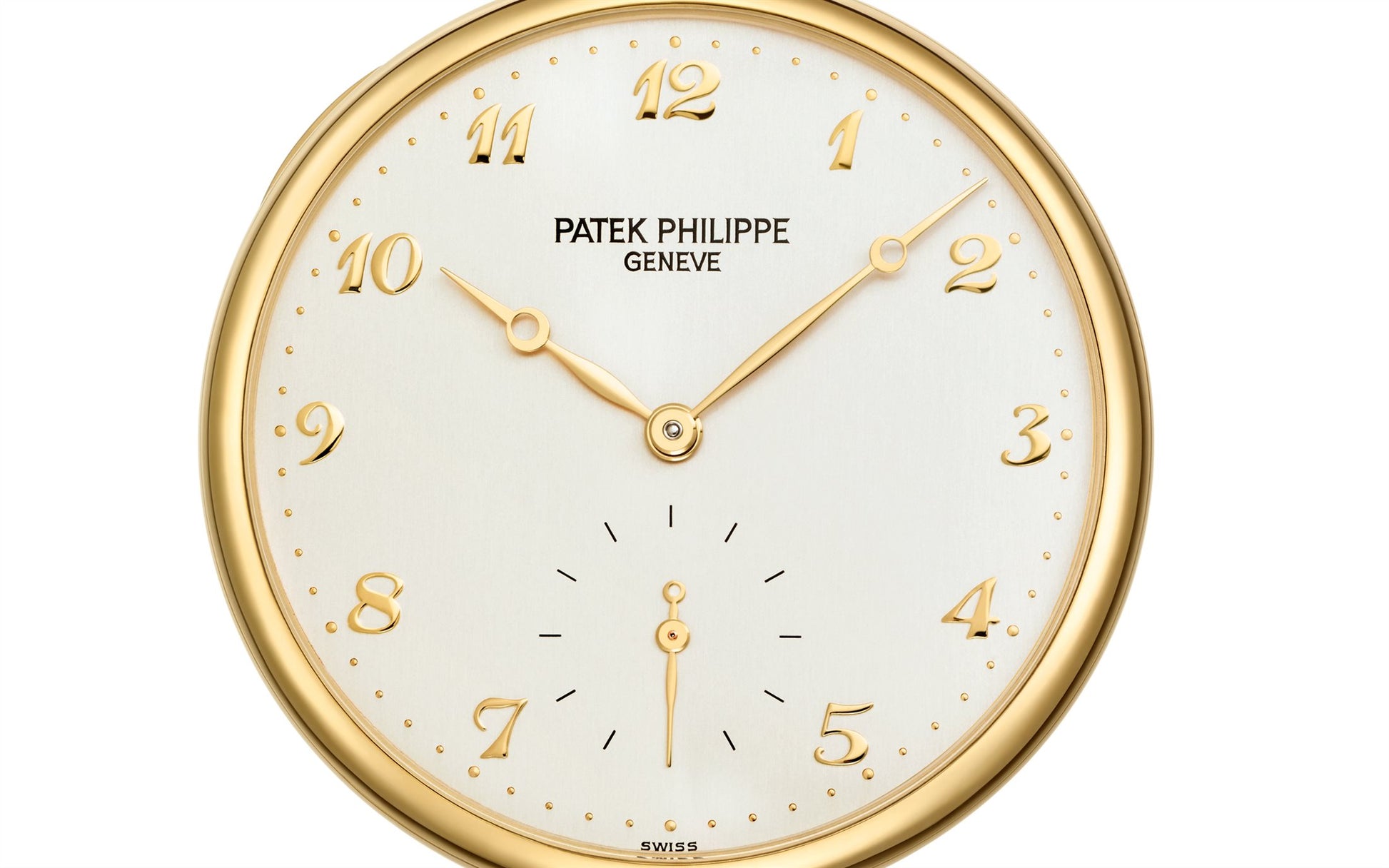 Patek Philippe Open-Face Pocket Watch, 18k Yellow Gold, 44mm, Ref# 973J-001, Dial