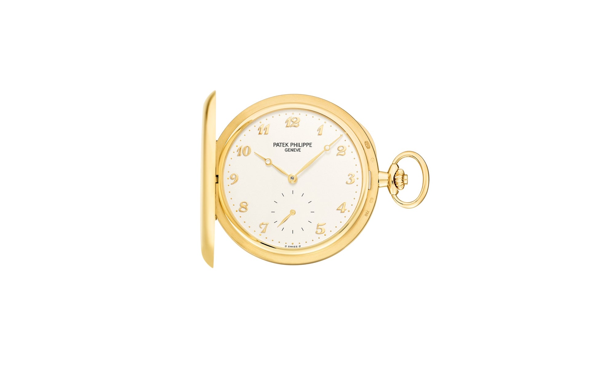 Patek Philippe Hunter-Case Pocket Watch, 18k Yellow Gold, 48mm, Ref# 980J-011, 1