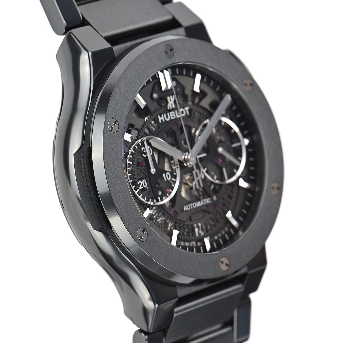 Hublot Classic Fusion Aerofusion Black Magic Bracelet 45mm, Ref# 528.CM.0170.CM, Left