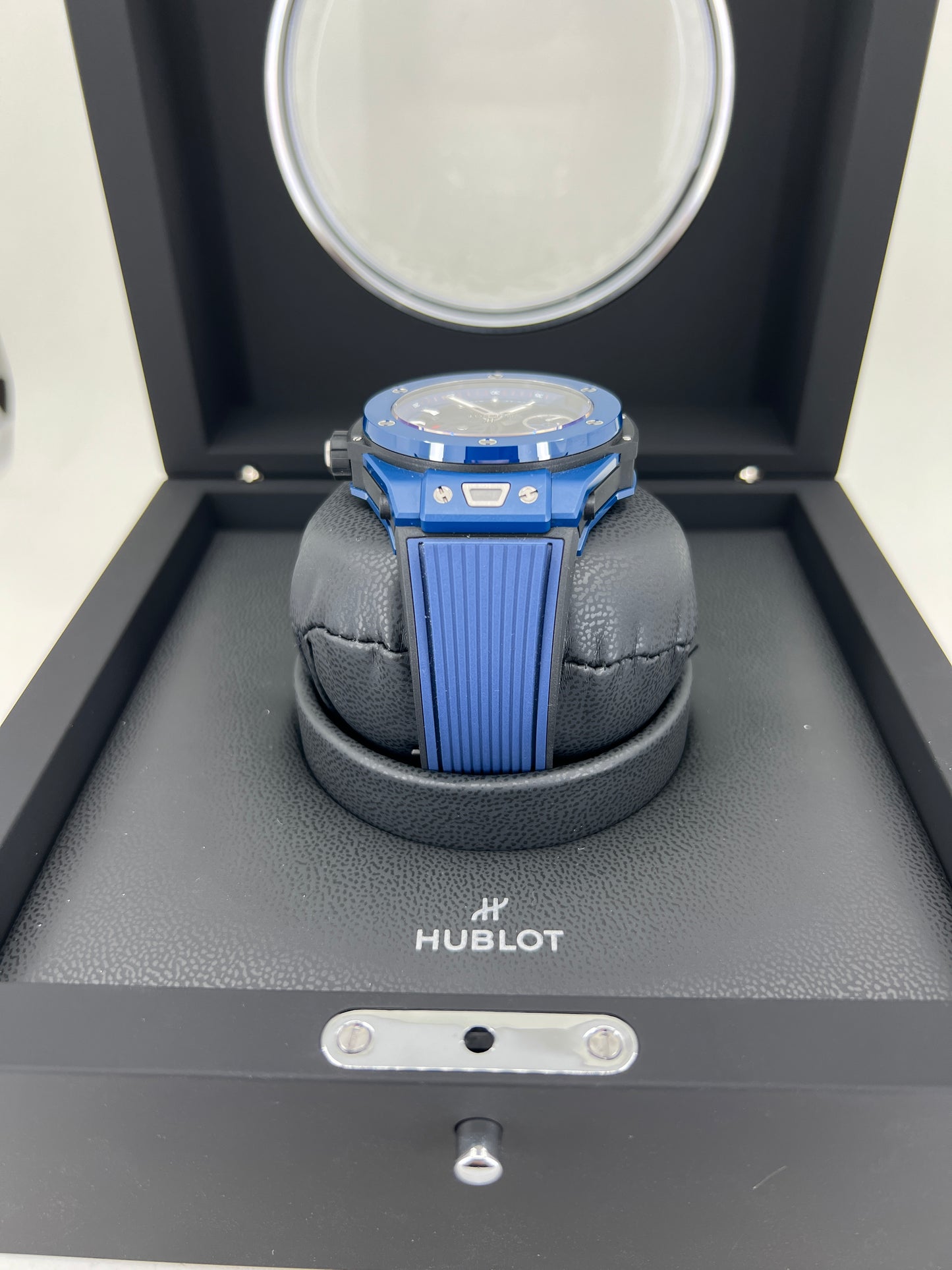 Hublot Big Bang Meca-10 Ceramic Blue 45mm, Ref# 414.EX.5123.RX