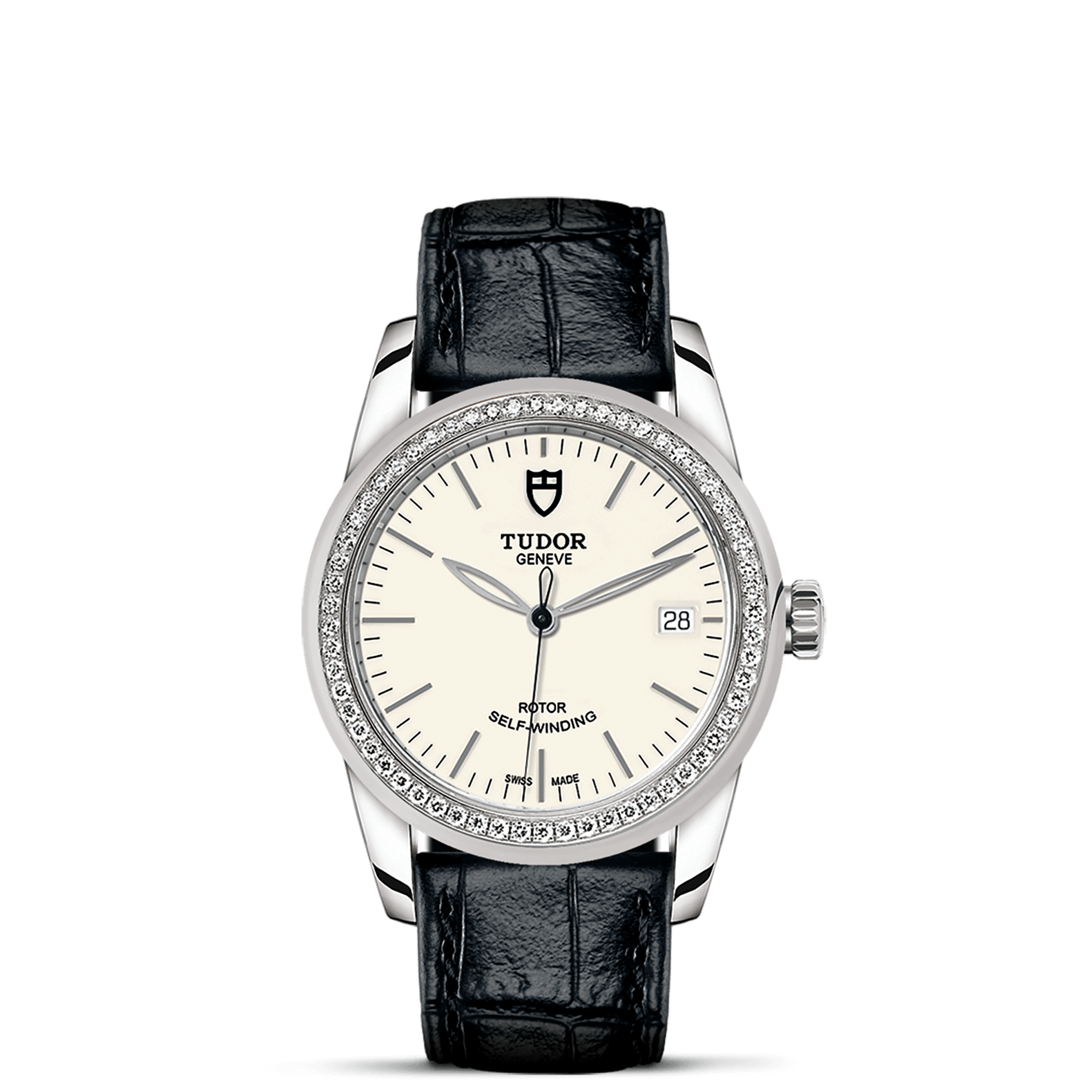 Tudor Glamour Date, Stainless Steel and Diamond-set bezel, 36mm, Ref# M55020-0099