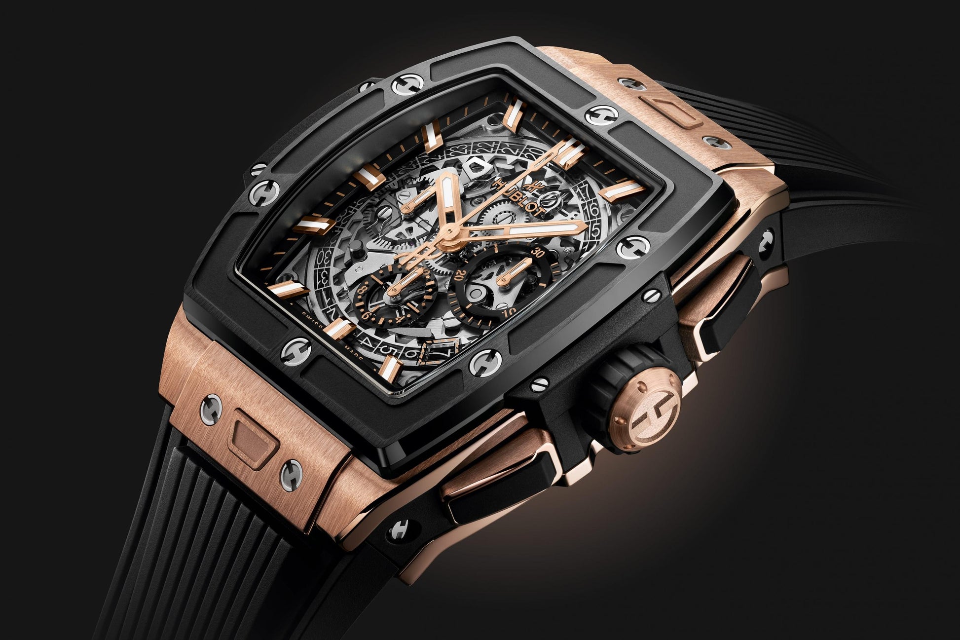 Hublot big bang king gold ceramic top