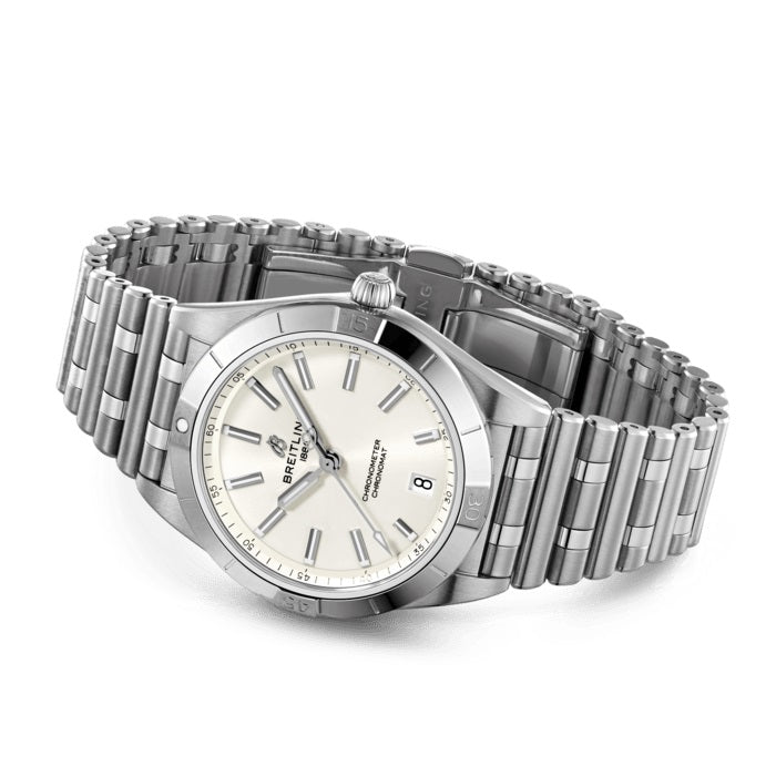 Side Breitling Chronomat Automatic 36 Stainless Steel 36 mm Ref# A10380101A3A1