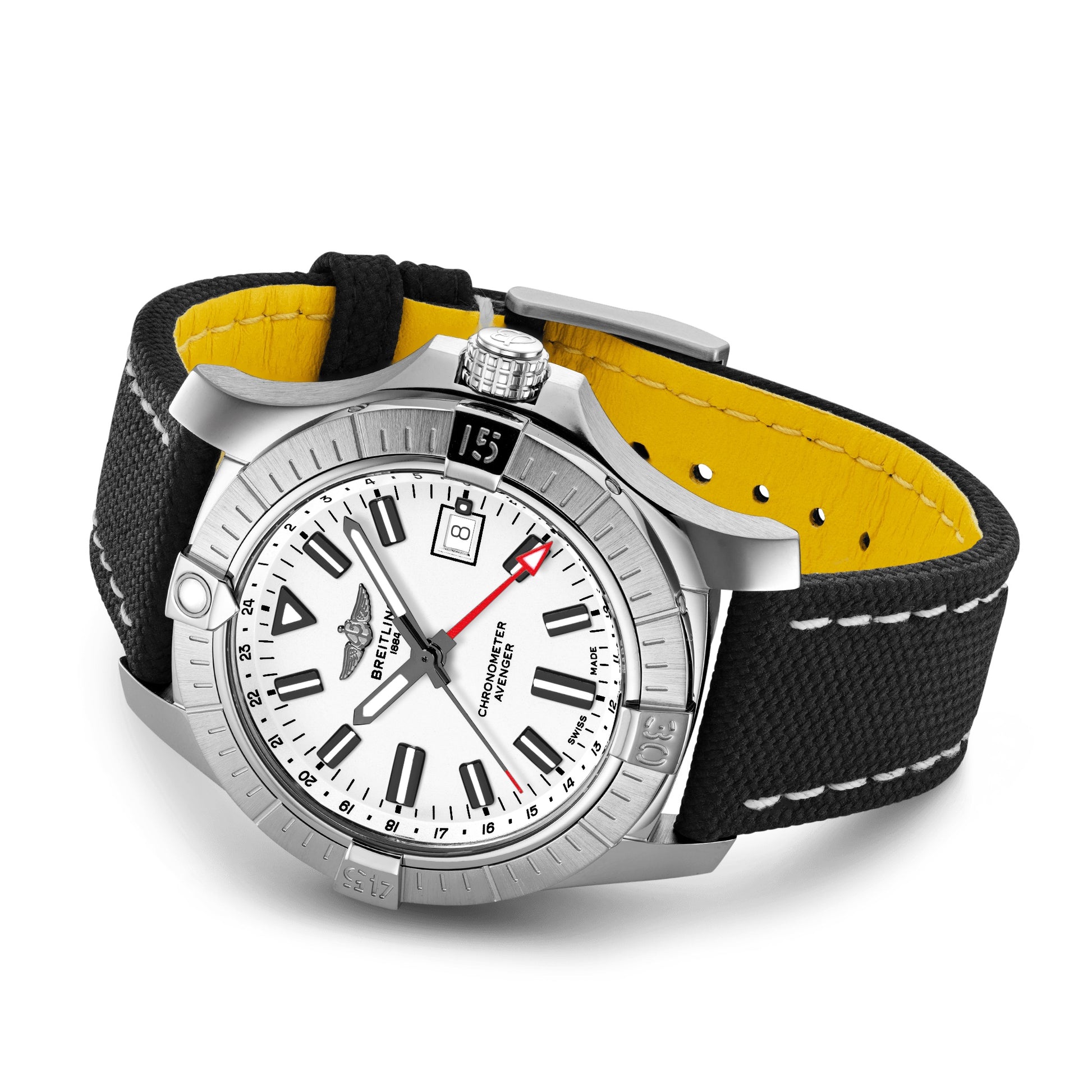 Side Breitling Avenger AUTOMATIC GMT Ref# A32397101A1X2