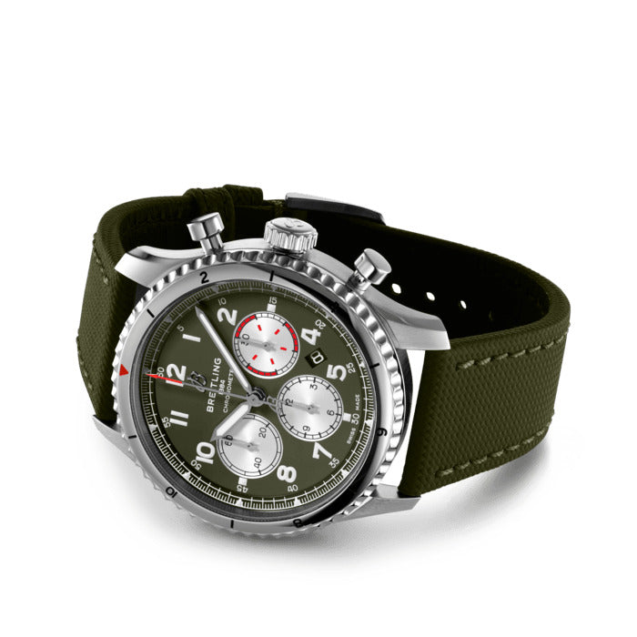 Breitling Aviator 8 B01 Chronograph 43 Curtiss Warhawk, Ref# AB01192A1L1X1, Main view