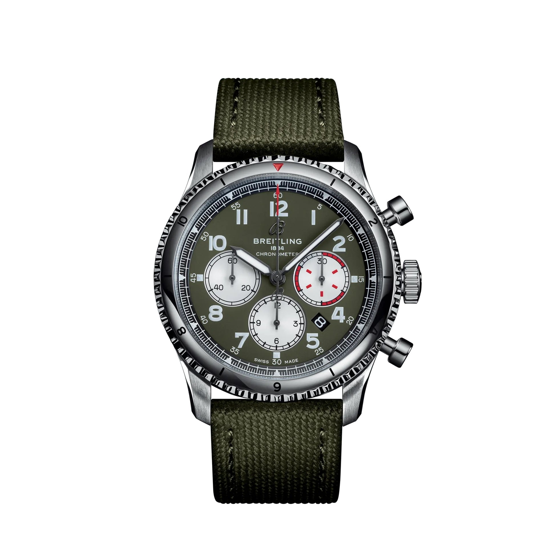 Breitling Aviator 8 B01 Chronograph 43 Curtiss Warhawk, Ref# AB01192A1L1X1