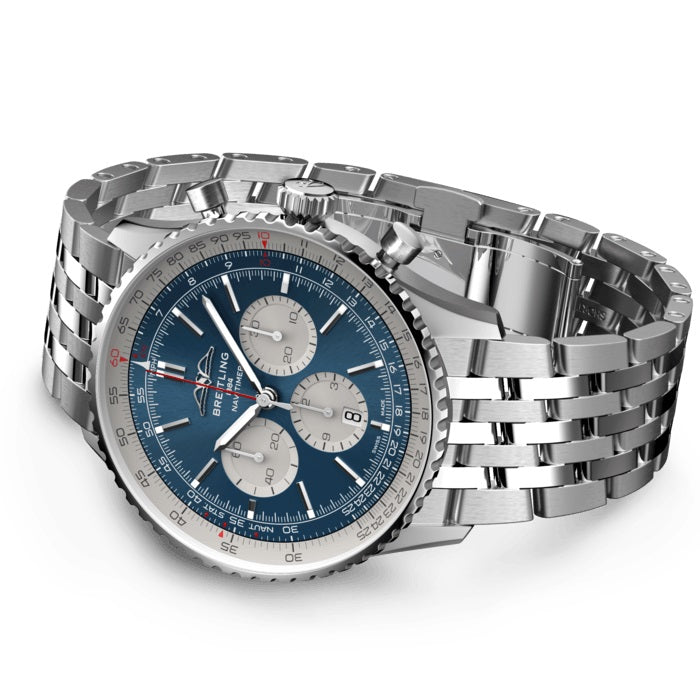 Side Breitling Navitimer B01 Chronograph 43 Stainless Steel Ref# AB0137211C1A1