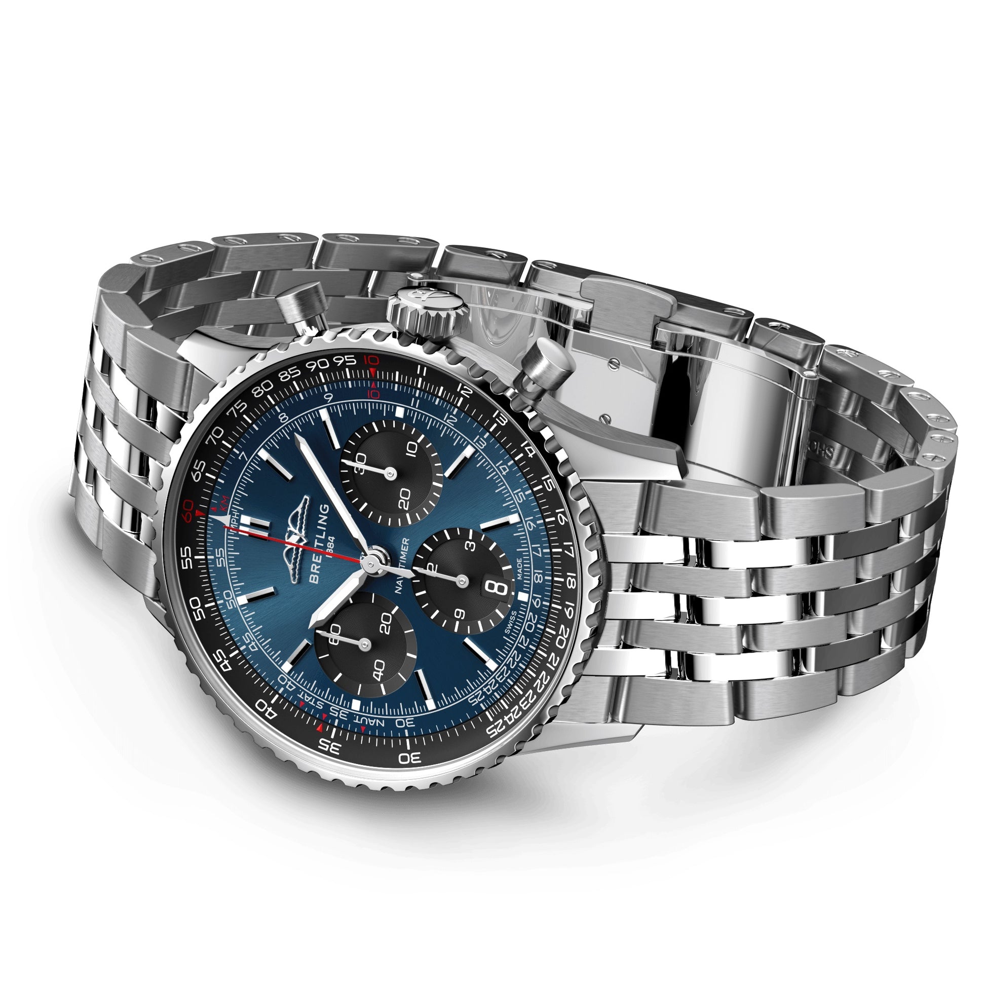 Side Breitling Navitimer B01 CHRONOGRAPH Ref# AB0139241C1A1