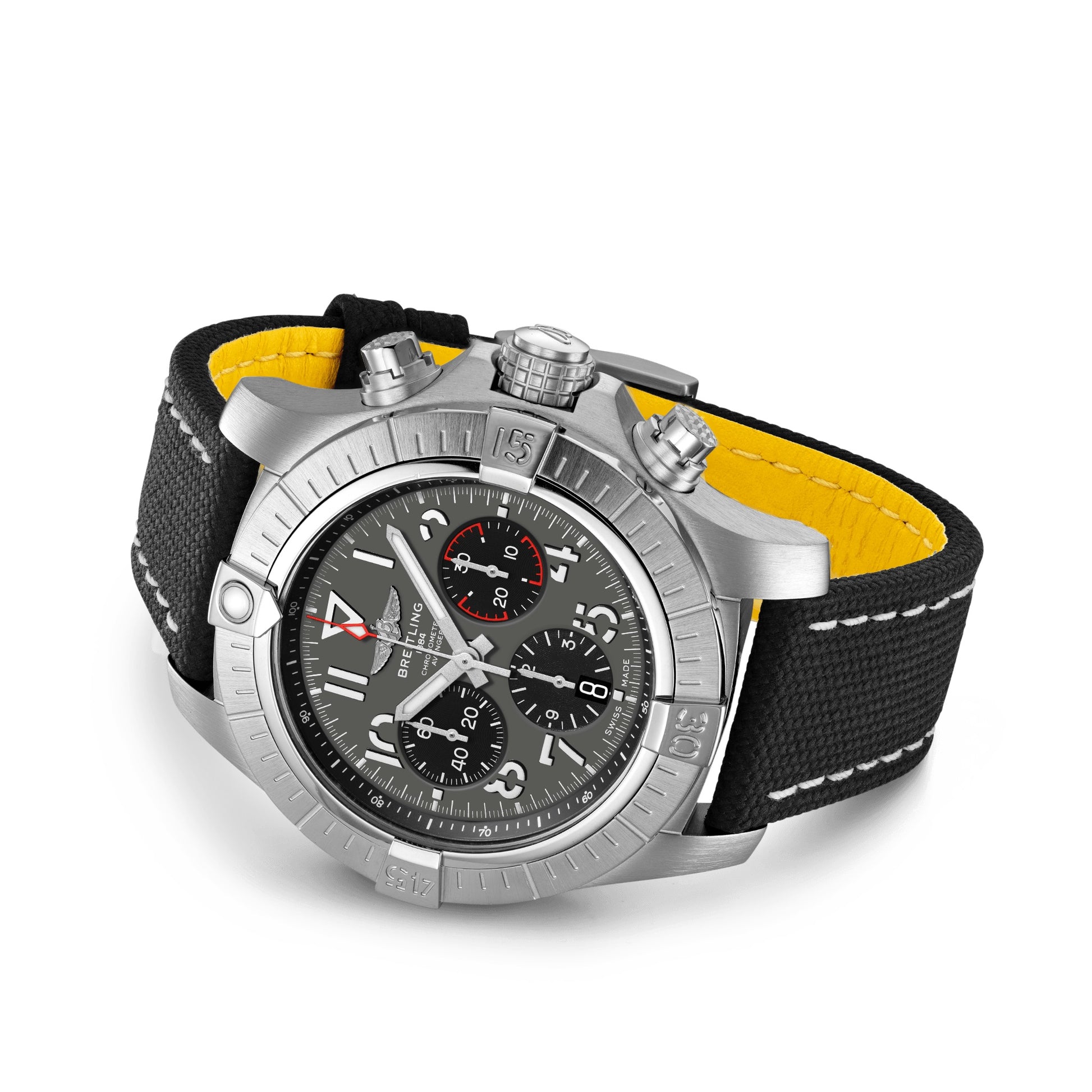 Side Breitling Avenger B01 CHRONOGRAPH Ref# AB01821A1B1X1