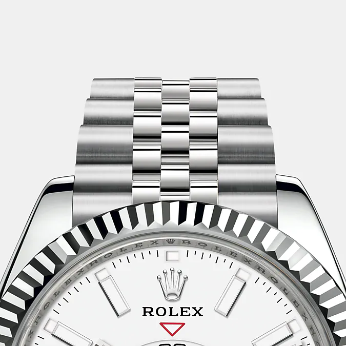 Rolex Sky-Dweller 42mm, Oystersteel and 18k White Gold, Ref# 326934-0002, Bezel, bracelet
