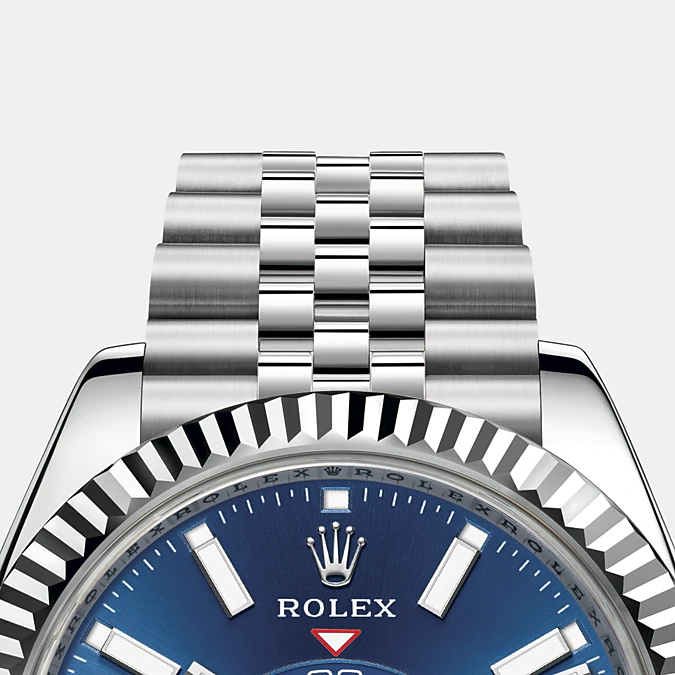 Rolex Sky-Dweller 42mm, Oystersteel and 18k White Gold, Ref# 326934-0004, Bezel, bracelet