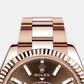 Rolex Sky-Dweller 42mm, 18k Everose Gold, Ref# 326935-0006, Bezel, Bracelet