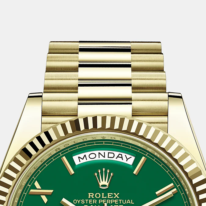 Rolex Day-Date 40mm, 18k Yellow Gold, Ref# 228238-0061, Bezel, Braceket