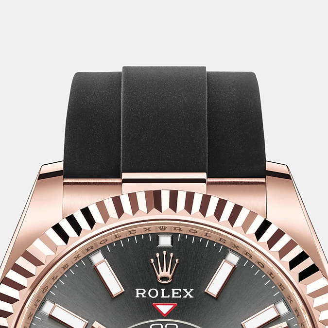 Rolex Sky-Dweller, 18k Everose Gold, Ref# 326235-0006, Bezel, bracelet