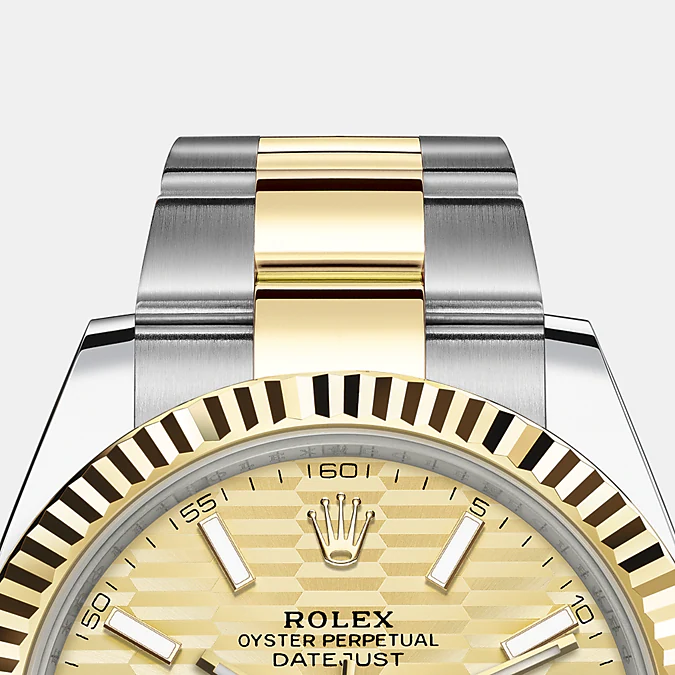 Rolex Datejust 41mm, Oystersteel and 18k Yellow Gold, Ref# 126333-0021, Bezel, bracelet