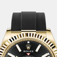 Rolex Sky-Dweller, 18k Yellow Gold, Oysterflex, Ref# 326238-0009, Bezel, bracelet