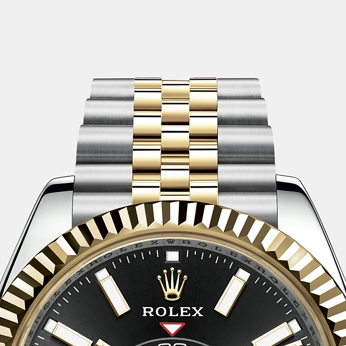 Rolex Sky-Dweller 42mm, Oystersteel and 18k Yellow Gold, Ref# 326933-0005, Bezel, bracelet