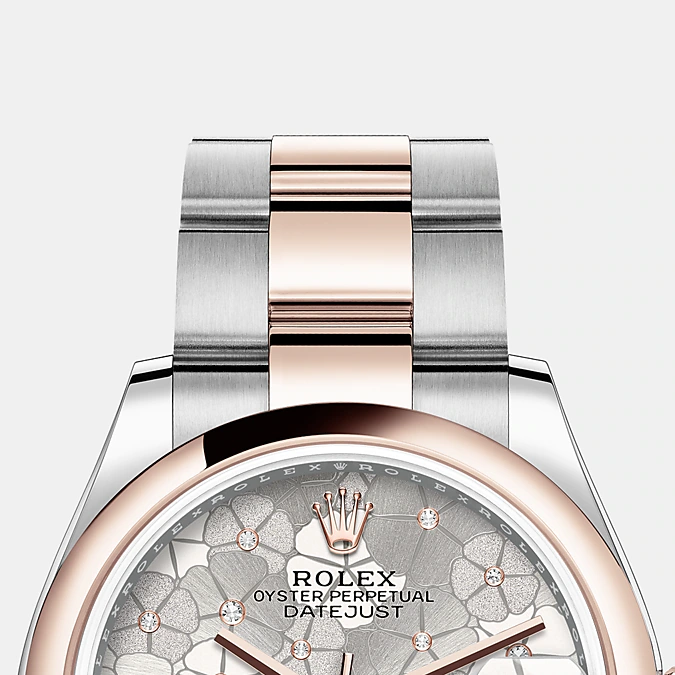 Rolex Datejust 31mm, Oystersteel and 18k Everose Gold and Diamonds, Ref# 278241-0031, Bezel, bracelet