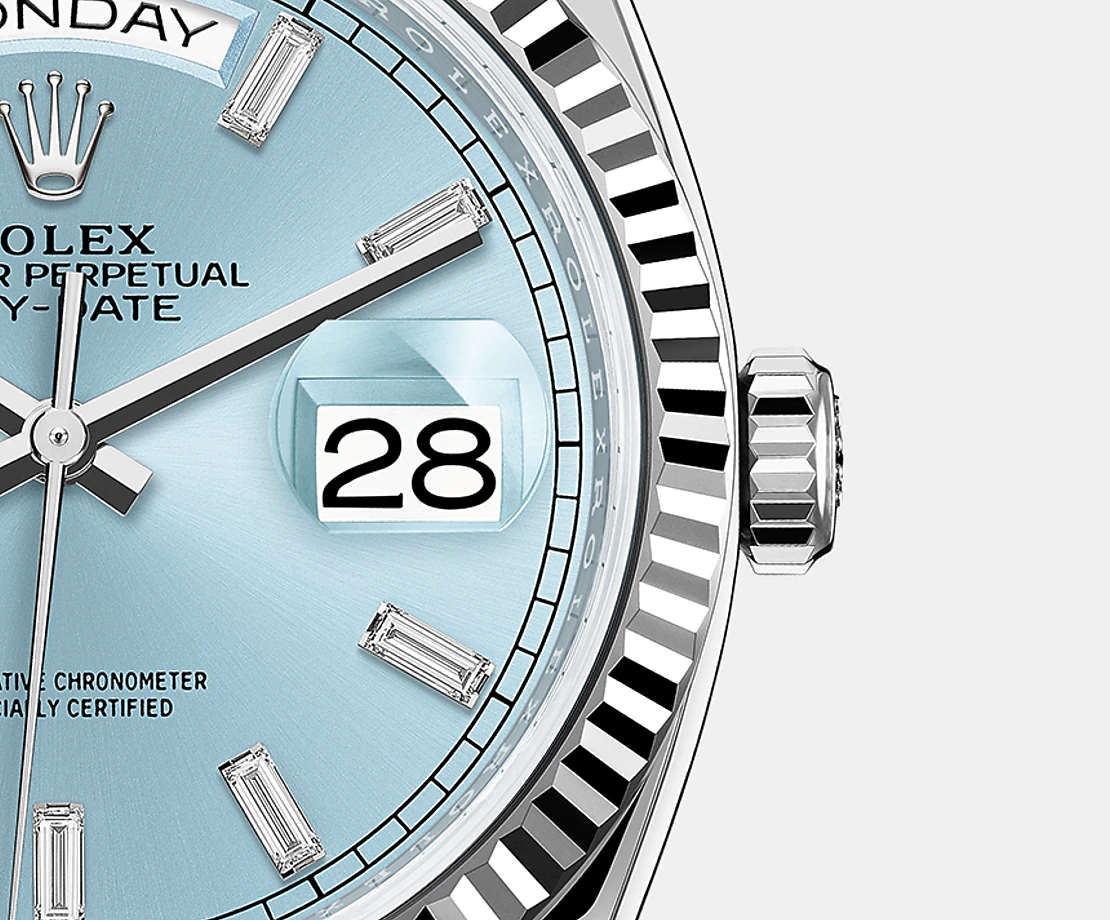 Rolex Day-Date, 36mm, Platinum, Ref# 128236-0009, date