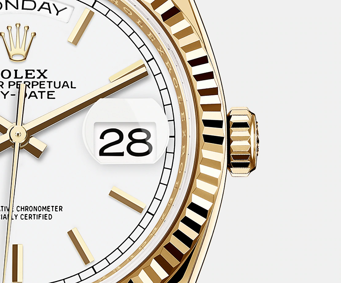 Rolex Day-Date, 36mm, Platinum, Ref# 128238-0081, Date