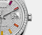 Rolex Day-Date, 36mm, Platinum and Diamonds, Ref# 128396tbr-0006, Date